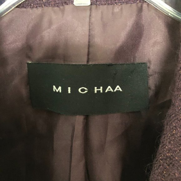 MICHAA By Glam Single Button Blazer Jacket Coat CU - Picture 2 of 6